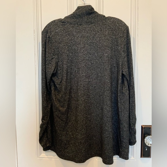 Lily Morgan Marbled Black Cardigan - Size M - Picture 3 of 4